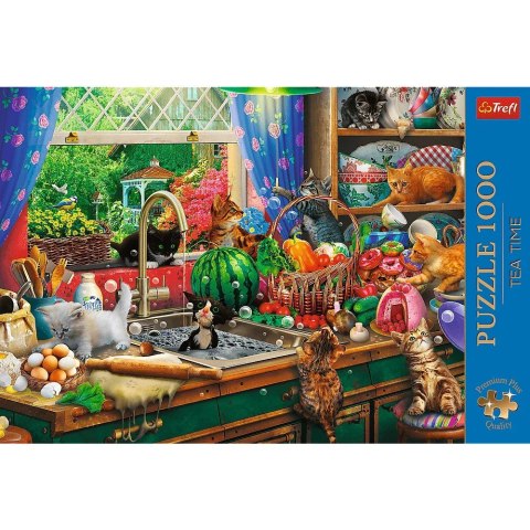 Puzzle 1000 elementów premium plus kociaki rozrabiaki Puzzle 1000 elementów premium plus kociaki rozrabiaki