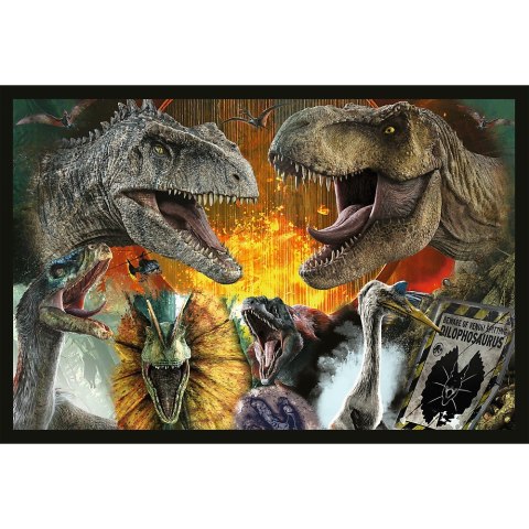 Puzzle 2x200 elementów prehistoryczny świat park jurajski Puzzle 2x200 elementów prehistoryczny świat park jurajski