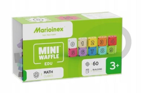 Klocki mini waffle edu - kostki matematyczne 60 elementów Klocki mini waffle edu - kostki matematyczne 60 elementów