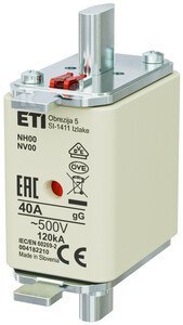 NH00 GG 40A/500V WKŁ.ZWŁ. KOMBI