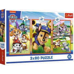 Puzzle 3x80 elementów psia zgraja psi patrol paw patrol