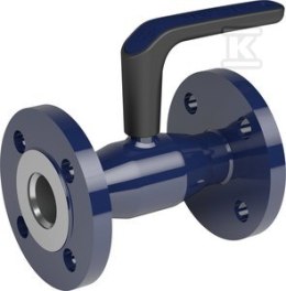 ZAWÓR KULOWY DN20 PN40 KOŁNIERZOWY