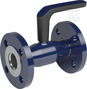 ZAWÓR KULOWY DN32 PN40 KOŁNIERZOWY