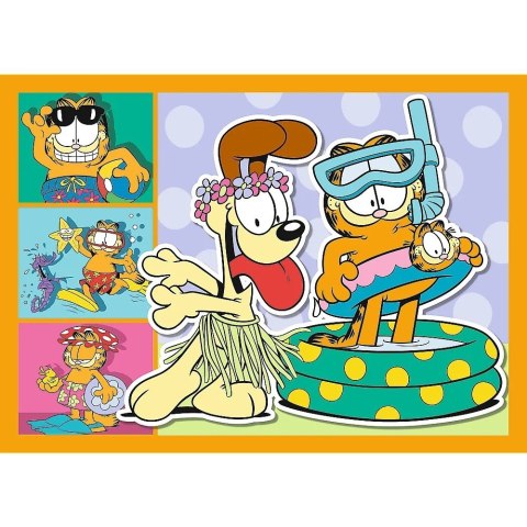 Puzzle 4w1 garfield kocha lazanie Puzzle 4w1 garfield kocha lazanie