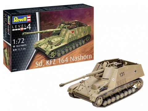 Model plastikowy sd.kfz. 164 nashorn 1/72 Model plastikowy sd.kfz. 164 nashorn 1/72
