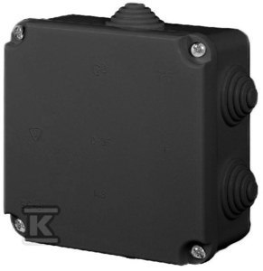 PUSZ.N/T PK-2 108X108X58 B/W.IP55 CZARNY PUSZ.N/T PK-2 108X108X58 B/W.IP55 CZARNY