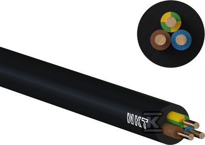 YKY ŻO 0.6/1KV 3X2,5 NKT 100M