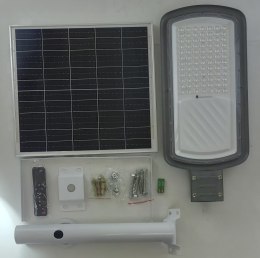 Latarnia solarna led 100w lampa uliczna parkingowa ogrodowa z wbudowanym akumulatorem