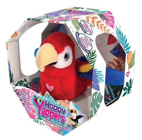 Maskotka interaktywna happy yappers wesołe gadułki - papuga czerwona Maskotka interaktywna happy yappers wesołe gadułki - papuga czerwona