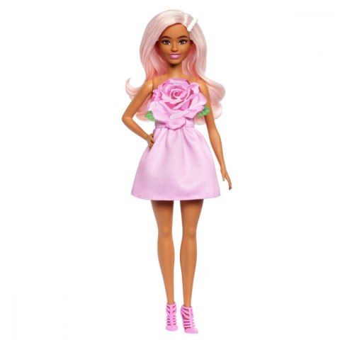 Lalka barbie fashionistas blondynka w różowej sukience Lalka barbie fashionistas blondynka w różowej sukience