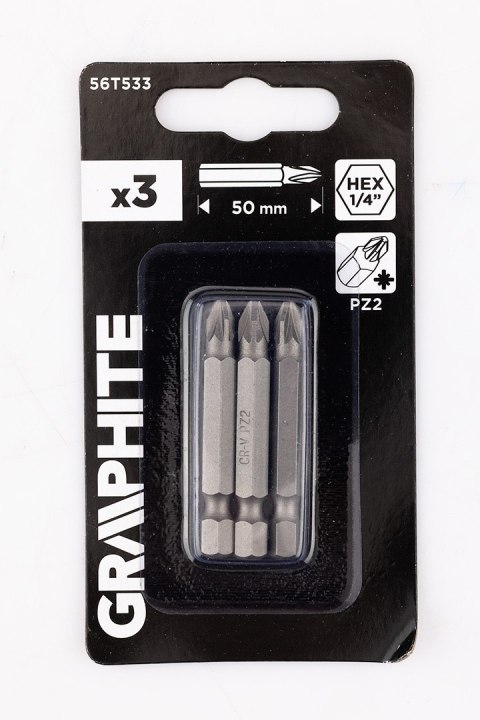 Bity PZ2 x 50 mm, 3 szt. Bity PZ2 x 50 mm, 3 szt.