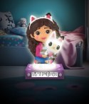 Lampka 3d z budzikiem koci domek gabi