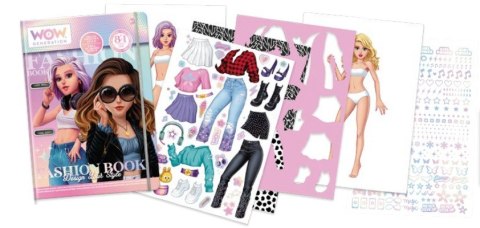 Zestaw fashion book zaprojektuj swój styl wow generation Zestaw fashion book zaprojektuj swój styl wow generation