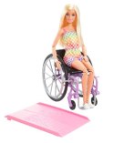 Lalka barbie fashionistas na wózku strój w kratkę