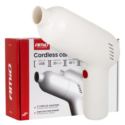Odkurzacz samochodowy bezprzewodowy 40w 4,5kpa usb-c vc-07 hepa amio-04415 Odkurzacz samochodowy bezprzewodowy 40w 4,5kpa usb-c vc-07 hepa amio-04415