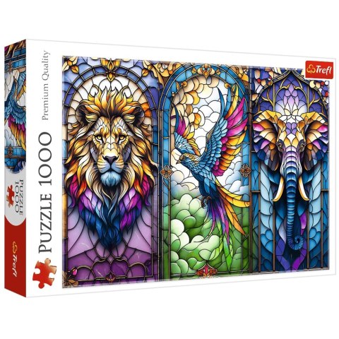 Puzzle - 1000 - Witraż: Zwierzęta Trefl 10957