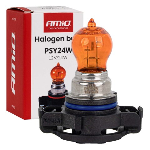 Żarówka halogenowa psy24w 12v 24w pg20-4 amber amio-04519 Żarówka halogenowa psy24w 12v 24w pg20-4 amber amio-04519