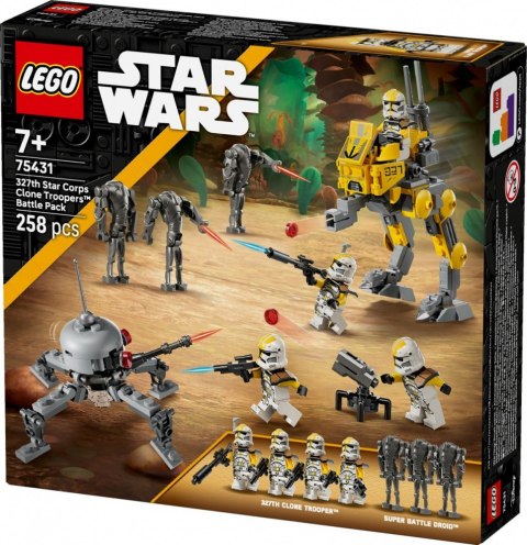 Klocki star wars 75431 zestaw bitewny - żołnierze-klony z 327. korpusu galaktycznego Klocki star wars 75431 zestaw bitewny - żołnierze-klony z 327. korpusu galaktycznego