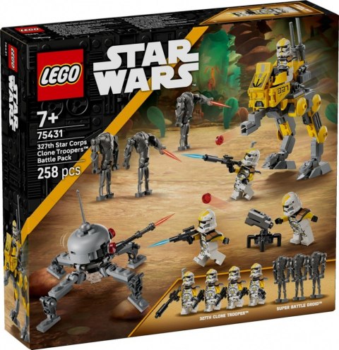 Klocki star wars 75431 zestaw bitewny - żołnierze-klony z 327. korpusu galaktycznego Klocki star wars 75431 zestaw bitewny - żołnierze-klony z 327. korpusu galaktycznego