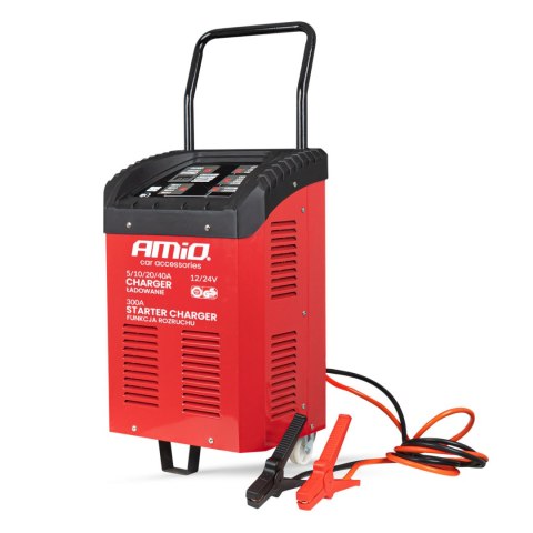 Prostownik z funkcją rozruchu max 40a 12v 24v rozruch 300a amio-04500 Prostownik z funkcją rozruchu max 40a 12v 24v rozruch 300a amio-04500