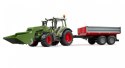Ciągnik fendt vario 211 z ładowaczem czołowym i wywrotką