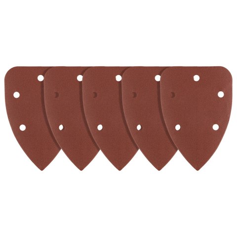 Papiery ścierne żelazko, na rzep 98 x 140 mm, P100, 5 szt., z 5 otworami Papiery ścierne żelazko, na rzep 98 x 140 mm, P100, 5 szt., z 5 otworami