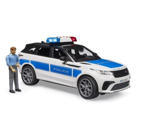 Pojazd range rover velar policyjny z figurką
