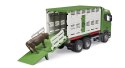 Pojazd scania super 560r kontener z figurką krowy