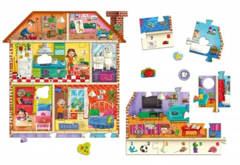 Puzzle maxi układanka z dziurkami mój dom Puzzle maxi układanka z dziurkami mój dom