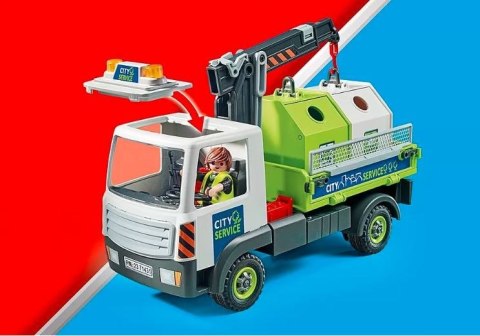 Zestaw z figurkami city action 71431 samochód ciężarowy z kontenerami na szkło Zestaw z figurkami city action 71431 samochód ciężarowy z kontenerami na szkło