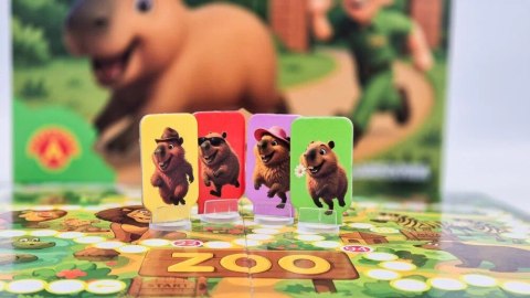 Gra rodzinna gra planszowa kapibary w akcji - ucieczka z zoo Gra rodzinna gra planszowa kapibary w akcji - ucieczka z zoo