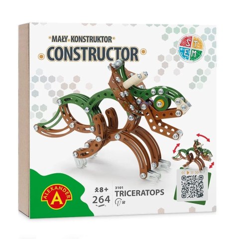 Zestaw konstrukcyjny mały konstruktor dinozaury triceratops Zestaw konstrukcyjny mały konstruktor dinozaury triceratops