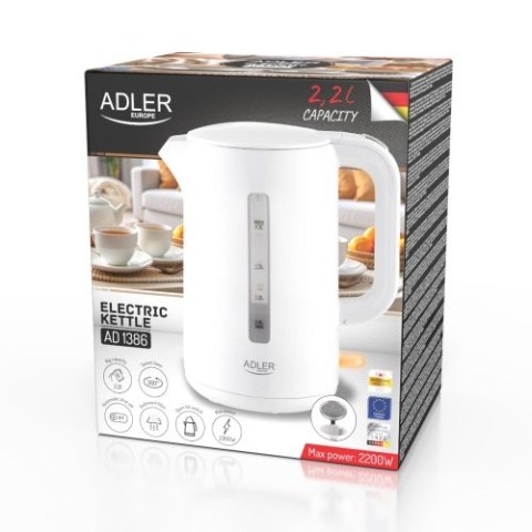 AD 1386 Czajnik elektryczny 2,2 l ? biały AD 1386 Czajnik elektryczny 2,2 l ? biały