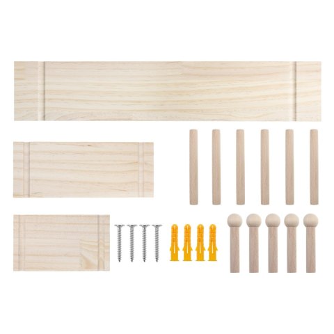 Drewniana tablica organizer Maclean, drewniany, 60x80cm, max. 20kg, MC-131 WD Drewniana tablica organizer Maclean, drewniany, 60x80cm, max. 20kg, MC-131 WD