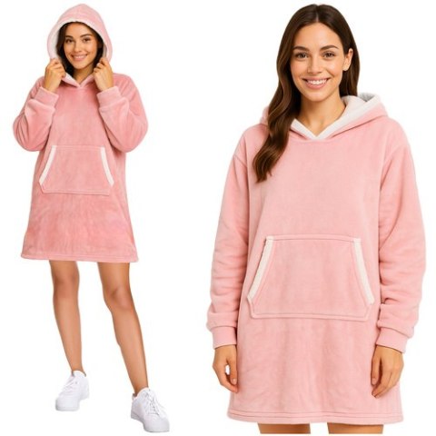 Bluza XXL - koc różowy Ruhhy 26144 Bluza XXL - koc różowy Ruhhy 26144