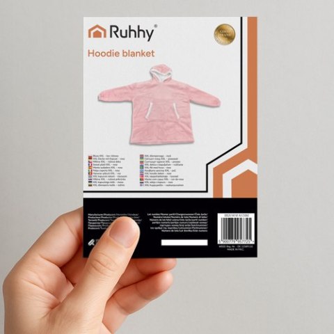 Bluza XXL - koc różowy Ruhhy 26144 Bluza XXL - koc różowy Ruhhy 26144