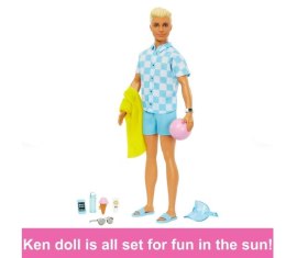 Lalka barbie ken na plaży