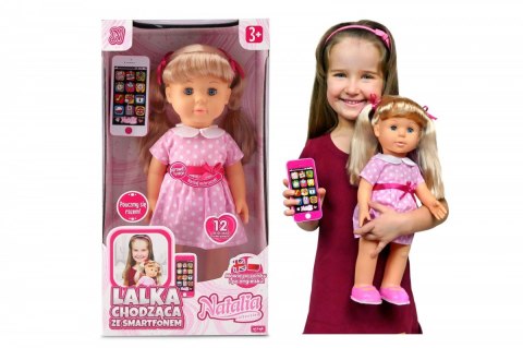 Lalka natalia chodząca ze smartfonem 41cm Lalka natalia chodząca ze smartfonem 41cm