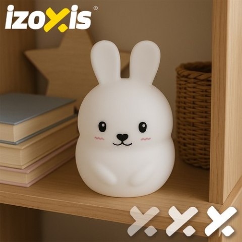 Lampka nocna RGB z pilotem - królik Izoxis 26204 Lampka nocna RGB z pilotem - królik Izoxis 26204