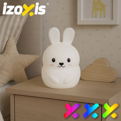 Lampka nocna RGB z pilotem - królik Izoxis 26204 Lampka nocna RGB z pilotem - królik Izoxis 26204