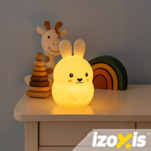 Lampka nocna RGB z pilotem - królik Izoxis 26204 Lampka nocna RGB z pilotem - królik Izoxis 26204