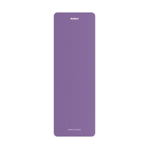 Mata gimnastyczna do ćwiczeń joga, pilates, fitness, 183x61cm, grubość 1.5cm, materiał NBR, fioletowa, REBEL ACTIVE Mata gimnastyczna do ćwiczeń joga, pilates, fitness, 183x61cm, grubość 1.5cm, materiał NBR, fioletowa, REBEL ACTIVE