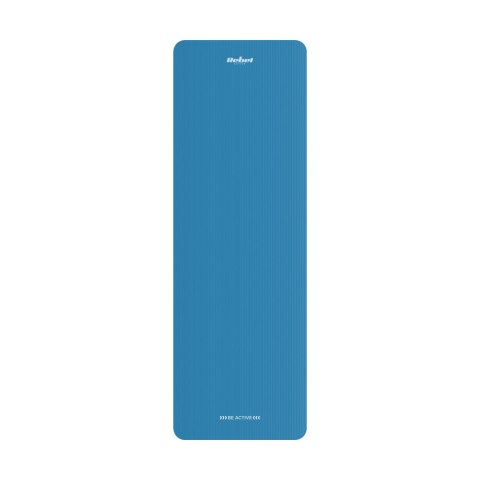 Mata gimnastyczna do ćwiczeń joga, pilates, fitness, 183x61cm, grubość 1cm, materiał NBR, niebieska, REBEL ACTIVE Mata gimnastyczna do ćwiczeń joga, pilates, fitness, 183x61cm, grubość 1cm, materiał NBR, niebieska, REBEL ACTIVE