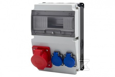 ROZDZ.STAC.LAGO 10M 32/5 2X230V CZ/BI.