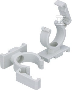 UCHWYT 37 ZAMK.DO RUR BEZHAL.SZARY/25SZT