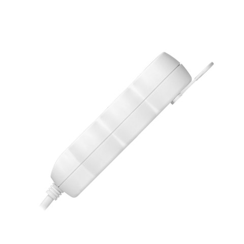 Przedłużacz 3-krotny 2P+Z (Schuko), 3m H05VV-F 3x1,5mm2, Imax=16A, płaska wtyczka, biały Przedłużacz 3-krotny 2P+Z (Schuko), 3m H05VV-F 3x1,5mm2, Imax=16A, płaska wtyczka, biały