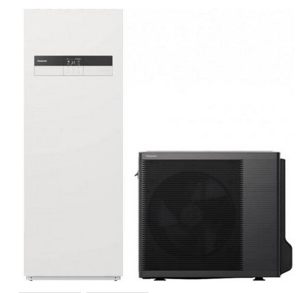 5kW Panasonic seria K 1 faza z zasobnikiem 185L Pompa ciepła ALL IN ONE SPLIT KIT-ADC05K3E5 WH-ADC0309K3E5 WH-UDZ05KE5