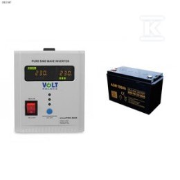 SINUS PRO 500 E 12/230V +AGM 12V 100AH