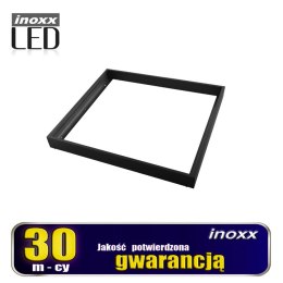 Panel led 60x60 48w lampa sufitowa kaseton 6000k zimny + ramka natynkowa czarna