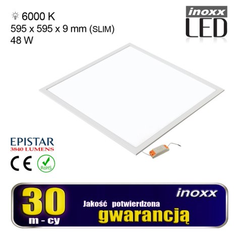 Panel led 60x60 48w lampa sufitowa kaseton 6000k zimny + ramka natynkowa Panel led 60x60 48w lampa sufitowa kaseton 6000k zimny + ramka natynkowa